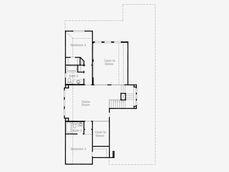2D floor plan layout of this home in Hillside Village, Celina, TX (Image 6). 2D floor plan layout of this home in Hillside Village, Celina, TX (Image 6).