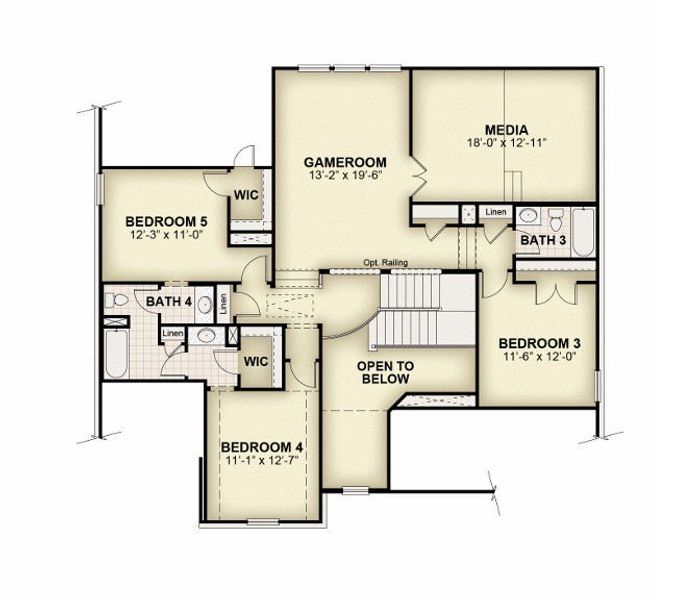 2D floor plan layout for the Alexander - 60 Ft Home Site by Rockwell Homes in Nelson Lake Estates, Rockwall, TX (Image 45). 2D floor plan layout for the Alexander - 60 Ft Home Site by Rockwell Homes in Nelson Lake Estates, Rockwall, TX (Image 45).