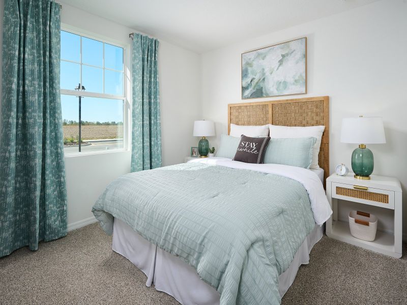 Bedroom of the Bluebell model at Benton Hills.