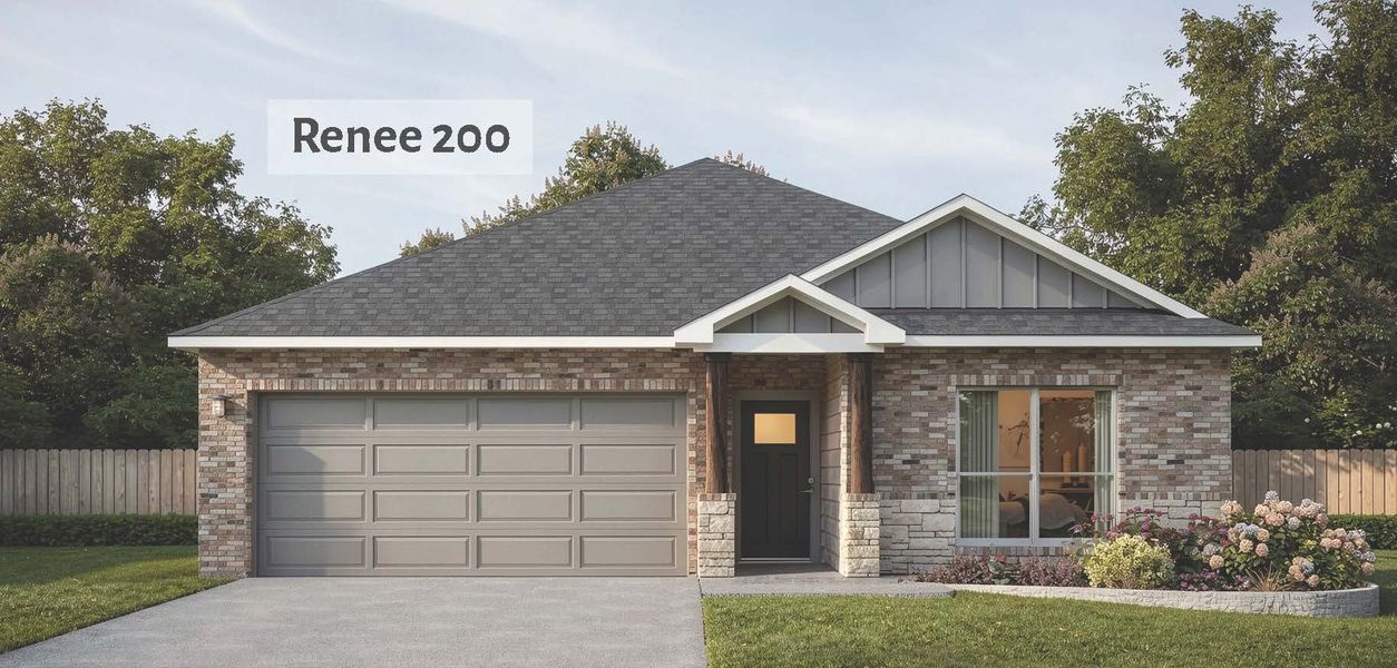 Representative exterior photo of a completed home built from the Renee by Omega Builders in Three Creeks, Belton, TX (Image 2). Representative exterior photo of a completed home built from the Renee by Omega Builders in Three Creeks, Belton, TX (Image 2).