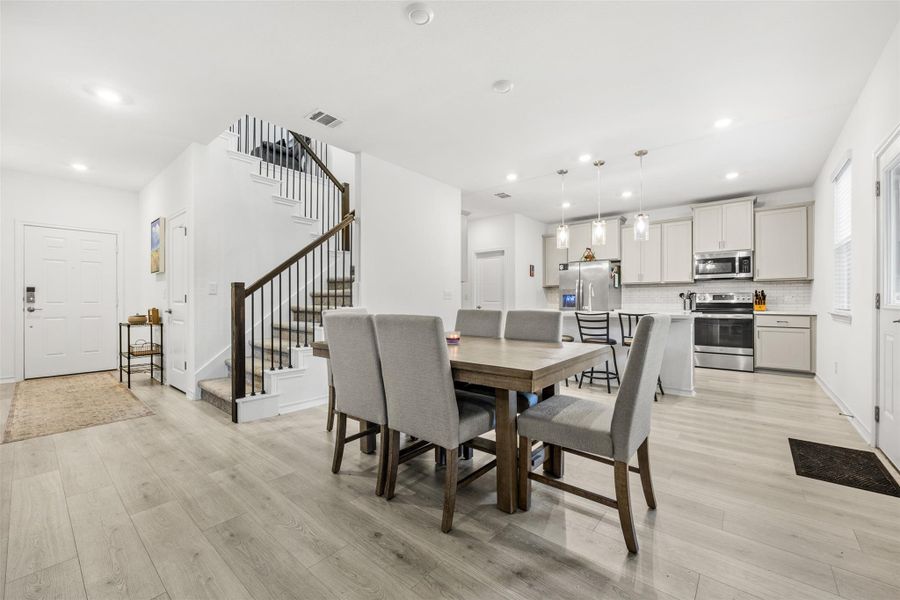 Furnished interior view inside a new home in Stonewall Ranch 50s, Liberty Hill (Image 13).