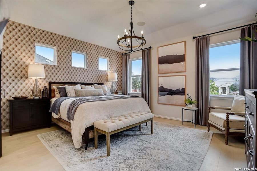 Furnished interior view inside a new home in Casinas at Gruene, New Braunfels (Image 12).