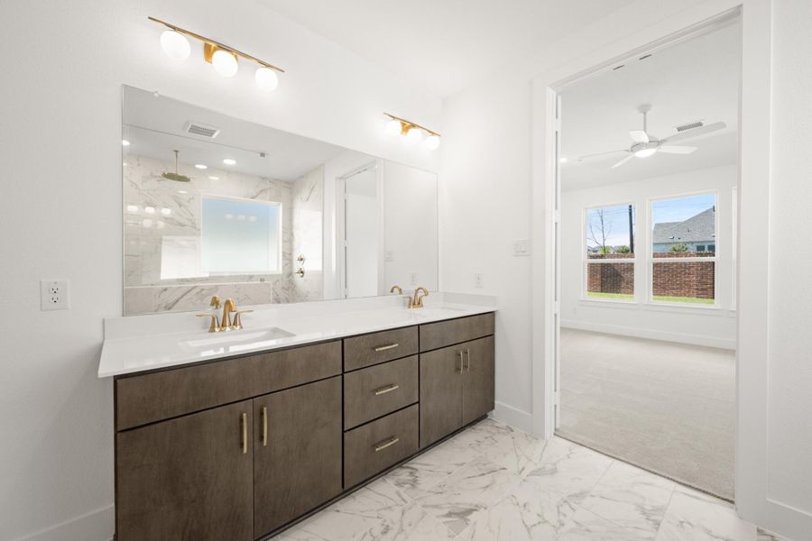 Furnished interior view inside a new home in Inspiration Collection at View at the Reserve, Mansfield (Image 8).