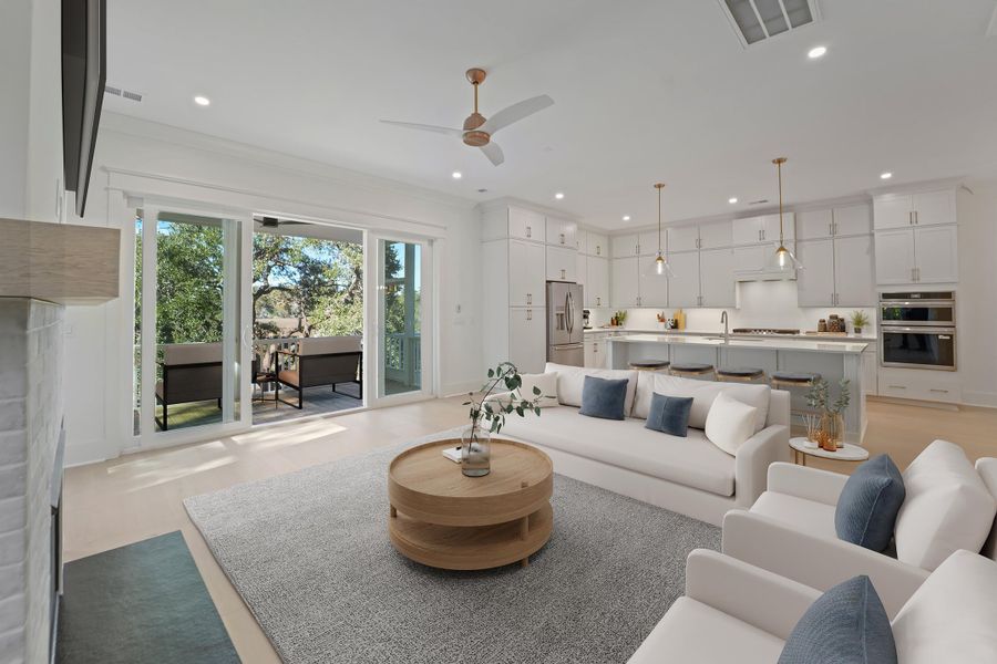 Furnished interior view inside a new home in , Charleston (Image 11).