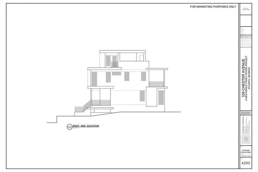 Exterior rendering of this home design in , Atlanta, GA (Image 6).