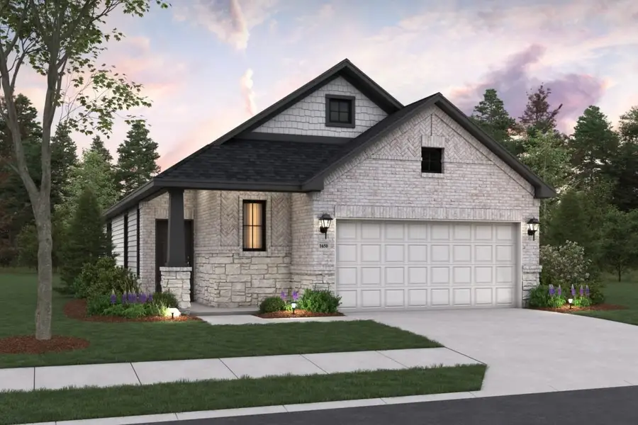 Representative exterior photo of a completed home built from the McClellan II Mustang Meadows 40s by Brohn Homes in Mustang Meadows, Waller, TX (Image 4).