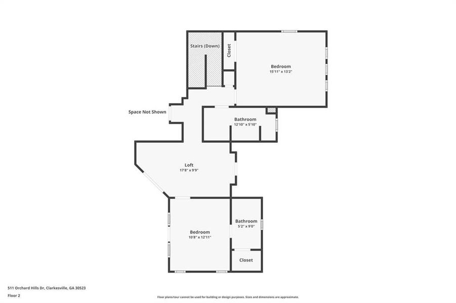 2D floor plan layout of this home in , Clarkesville, GA (Image 7).