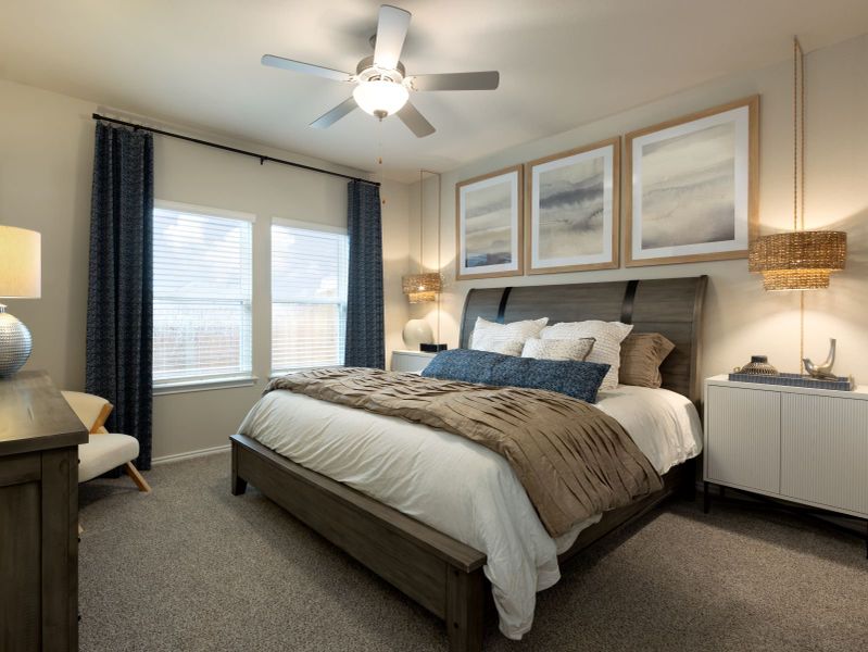 Furnished interior view inside a new home in Turner's Village, Buda (Image 7).