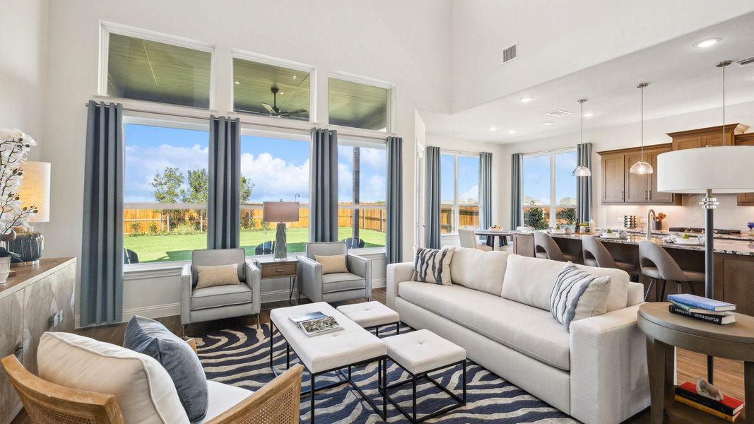 Representative furnished interior of a home built from the Dartmouth by Brightland Homes in Anna Ranch, Anna (Image 28).