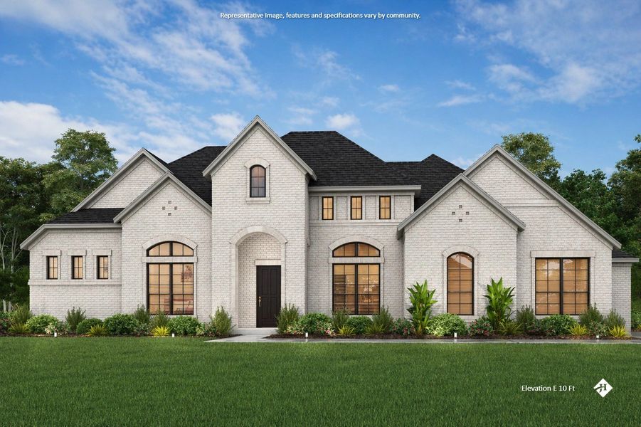 Front exterior of a new home in Valor Estates, Temple, TX, highlighting curb appeal (Image 1). Front exterior of a new home in Valor Estates, Temple, TX, highlighting curb appeal (Image 1).
