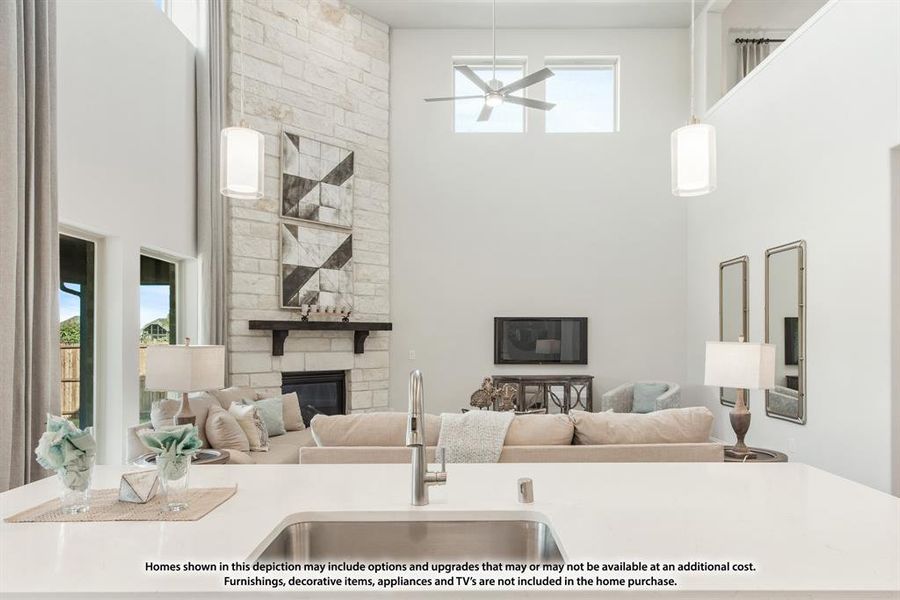 Furnished interior view inside a new home in Parks at Panchasarp Farms, Burleson (Image 12). Furnished interior view inside a new home in Parks at Panchasarp Farms, Burleson (Image 12).