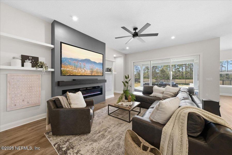 Furnished interior view inside a new home in , St. Johns (Image 11).