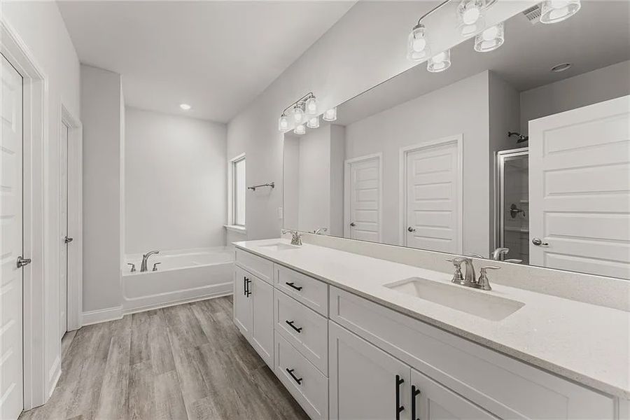 Furnished interior view inside a new home in Magnolia Villas, Cornelia (Image 7).