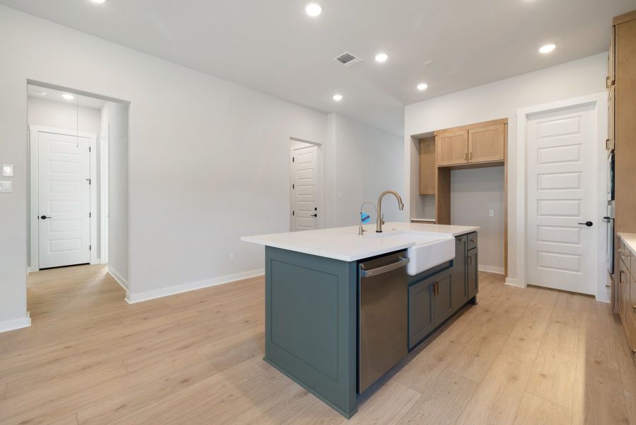 Furnished interior view inside a new home in Wolf Ranch, Georgetown (Image 8).