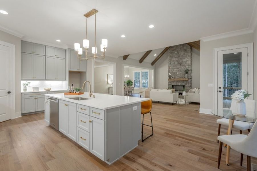 Representative furnished interior of a home built from the Winterbrook A by Riverstone Construction, LLC in Jasper Highlands, Guild (Image 16).