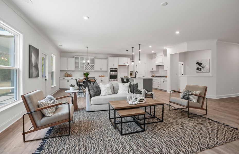 Representative furnished interior of a home built from the Amberwood by Pulte Homes in Parkside Crossing, Charlotte (Image 36).