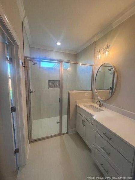 Beautiful huge walk in shower