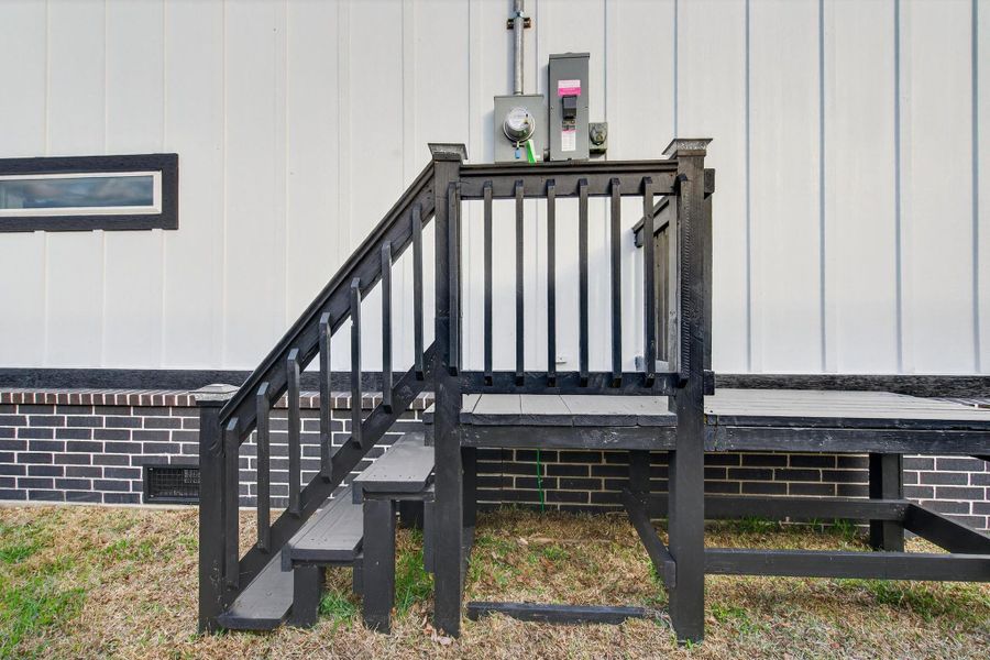 Easy access and platform ready for generator Side of the House