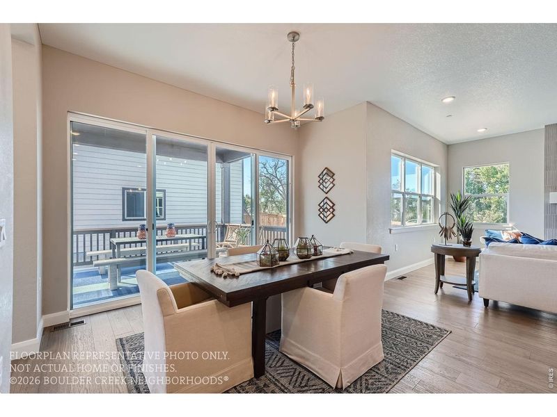 Furnished interior view inside a new home in , Boulder (Image 23).
