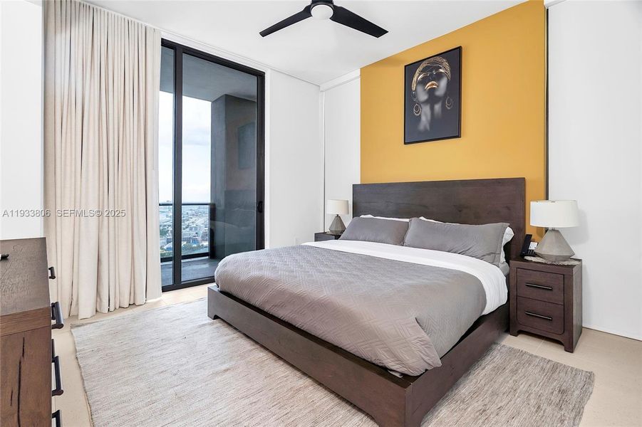 Furnished interior view inside a new home in , Miami (Image 12).