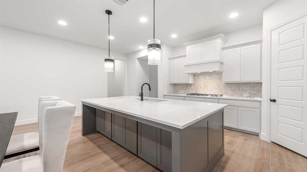 Furnished interior view inside a new home in The Heights at Uptown Celina, Celina (Image 7).