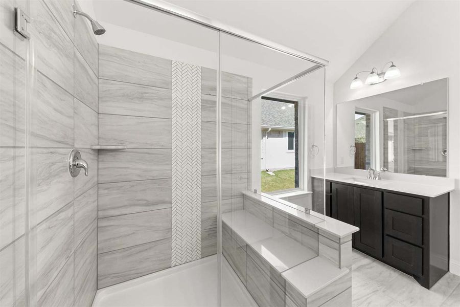 Representative furnished interior of a home built from the Frisco by Pacesetter Homes in Keeneland, Aubrey (Image 11).