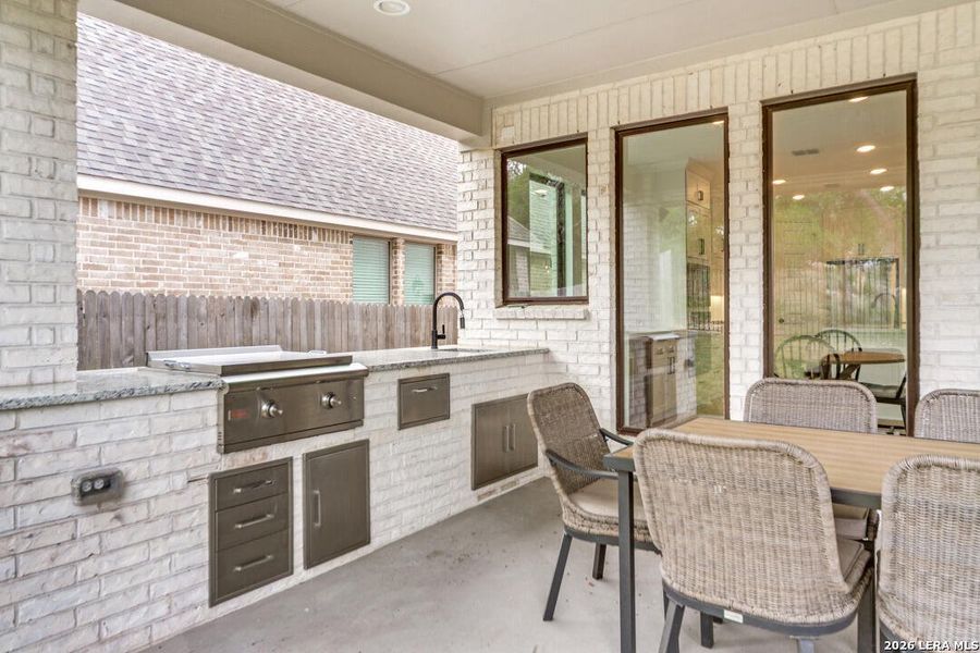 Exterior details and patio area of a home in Ventana Park, Bulverde (Image 24). Exterior details and patio area of a home in Ventana Park, Bulverde (Image 24).