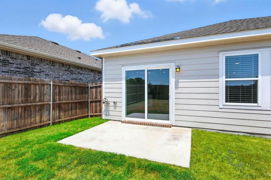 Exterior details and patio area of a home in , Fort Worth (Image 3). Exterior details and patio area of a home in , Fort Worth (Image 3).