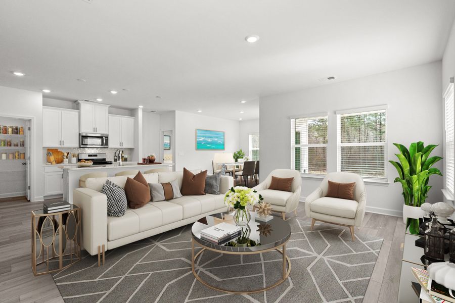 Furnished interior view inside a new home in Palmetto Place, Longs (Image 4). Furnished interior view inside a new home in Palmetto Place, Longs (Image 4).