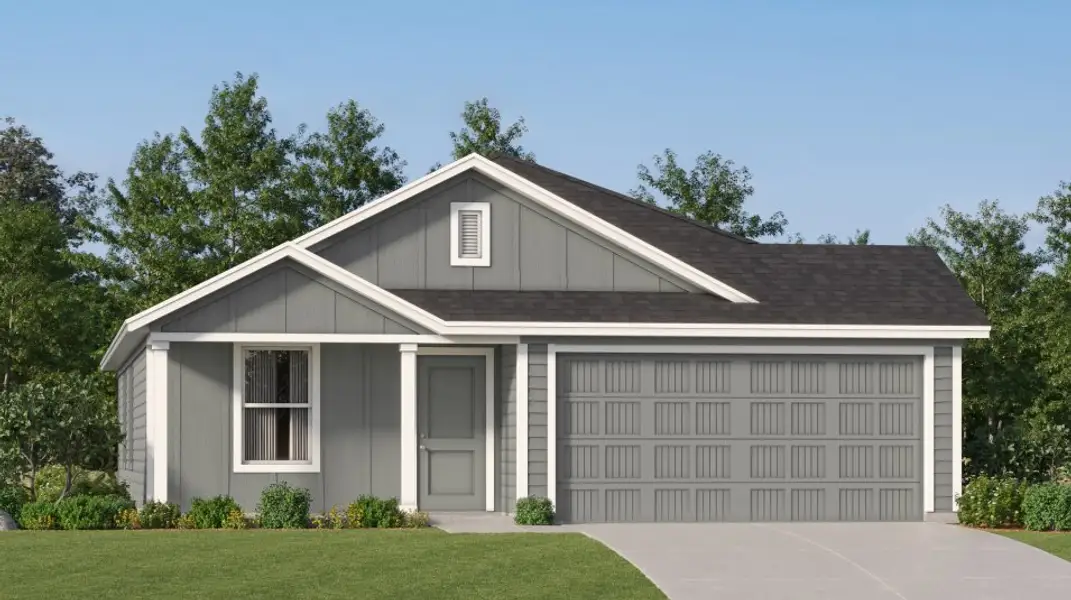 Front exterior of a new home in Carrell Hills, Fort Worth, TX, highlighting curb appeal (Image 1). Front exterior of a new home in Carrell Hills, Fort Worth, TX, highlighting curb appeal (Image 1).