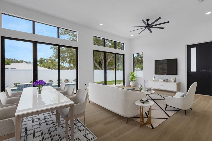 Furnished interior view inside a new home in , Sarasota (Image 10).