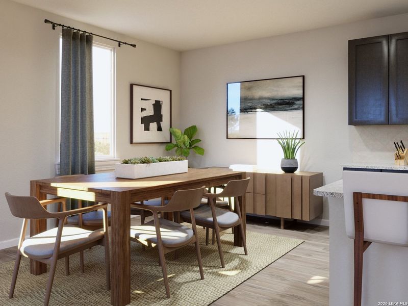 Furnished interior view inside a new home in Katzer Ranch, Converse (Image 10).