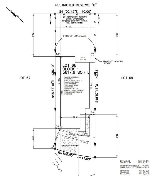 18046 Lasso Mills Drive plot plan