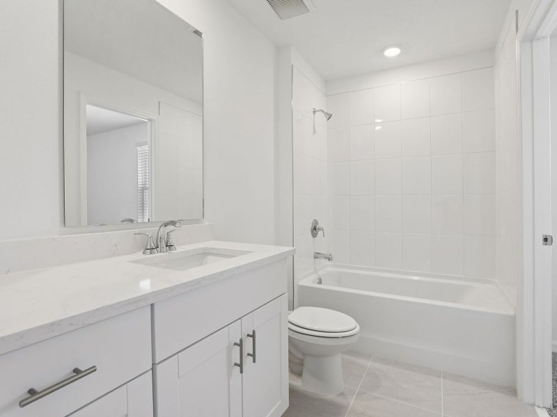 Furnished interior view inside a new home in The Meadow at Crossprairie Townes, St. Cloud (Image 6). Furnished interior view inside a new home in The Meadow at Crossprairie Townes, St. Cloud (Image 6).