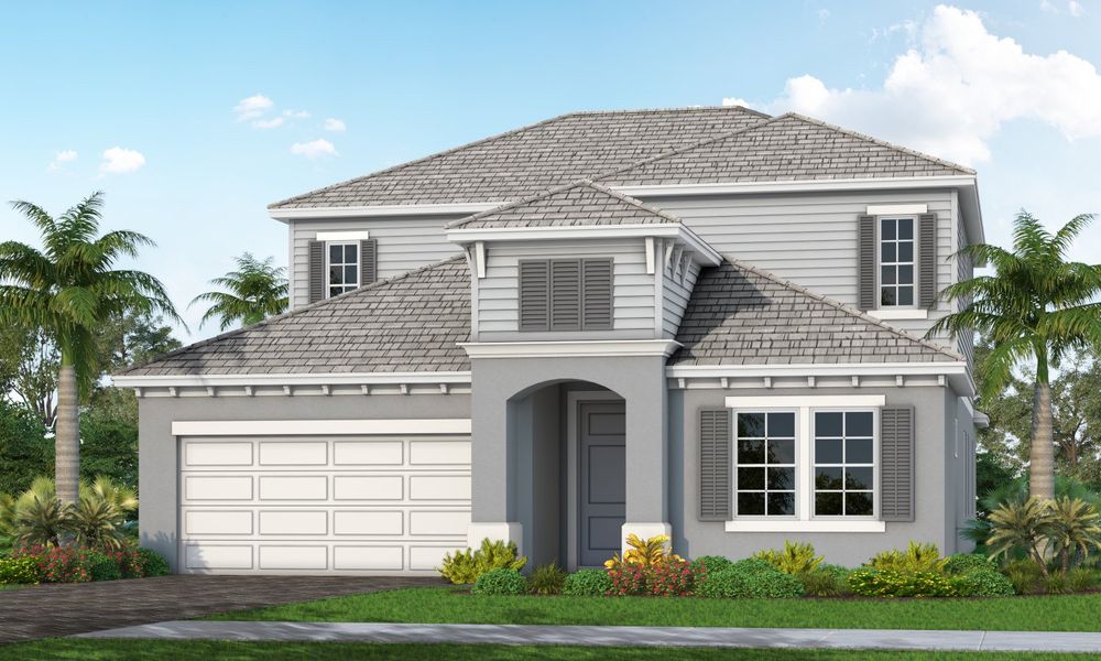Representative exterior photo of a completed home built from the Laurel 2 by Neal Communities in Palm Grove, Bradenton, FL (Image 13).
