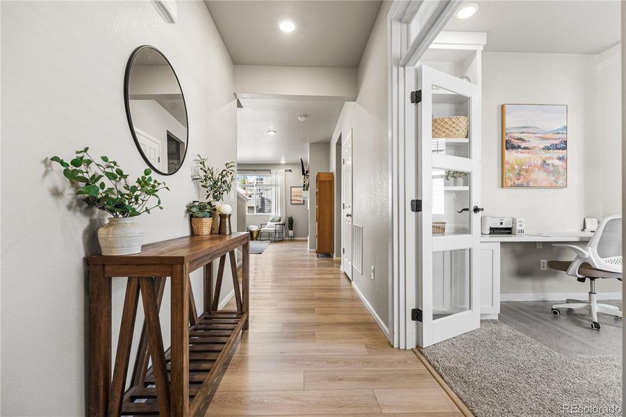 Furnished interior view inside a new home in Poudre Heights: The Alpine Collection, Windsor (Image 6).