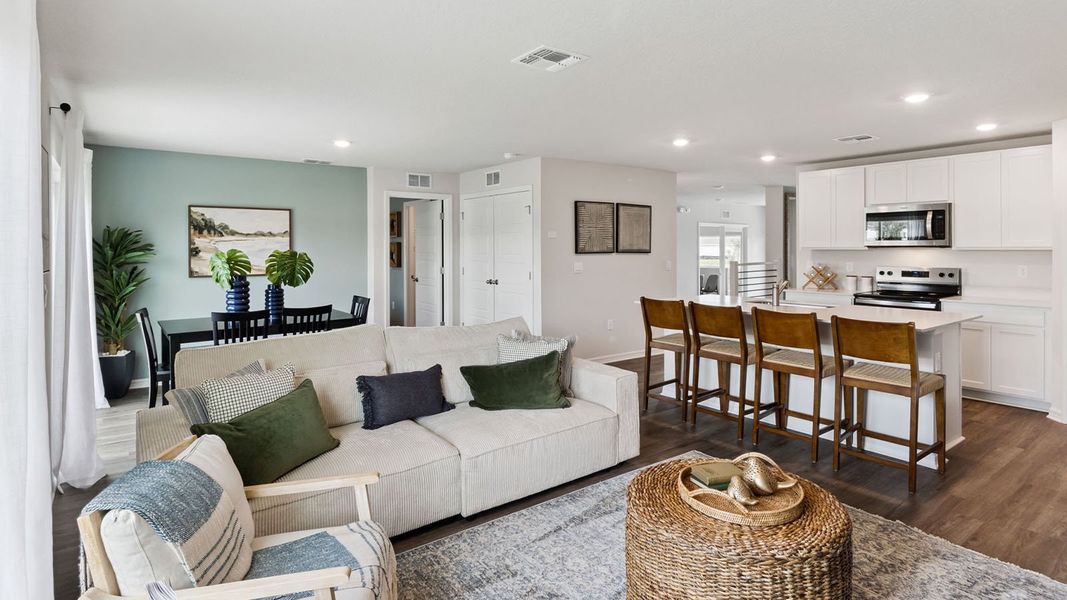 Furnished interior view inside a new home in Leoma's Landing, Lake Wales (Image 17).