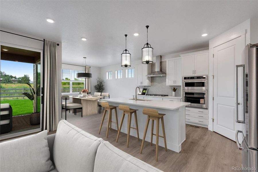 Furnished interior view inside a new home in Vantage, Berthoud (Image 7). Furnished interior view inside a new home in Vantage, Berthoud (Image 7).