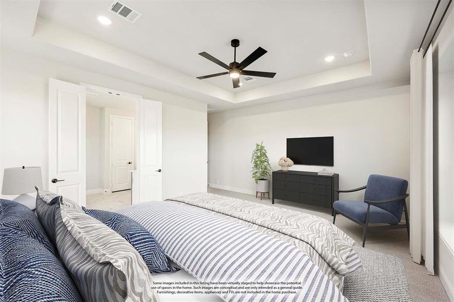 Furnished interior view inside a new home in The Oaks, Red Oak (Image 16).