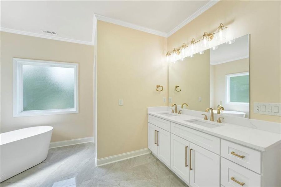 Furnished interior view inside a new home in , Atlanta (Image 11). Furnished interior view inside a new home in , Atlanta (Image 11).