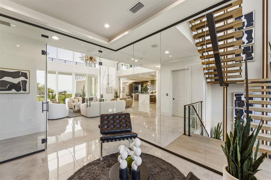 Furnished interior view inside a new home in Legends Bay, Bradenton (Image 70).