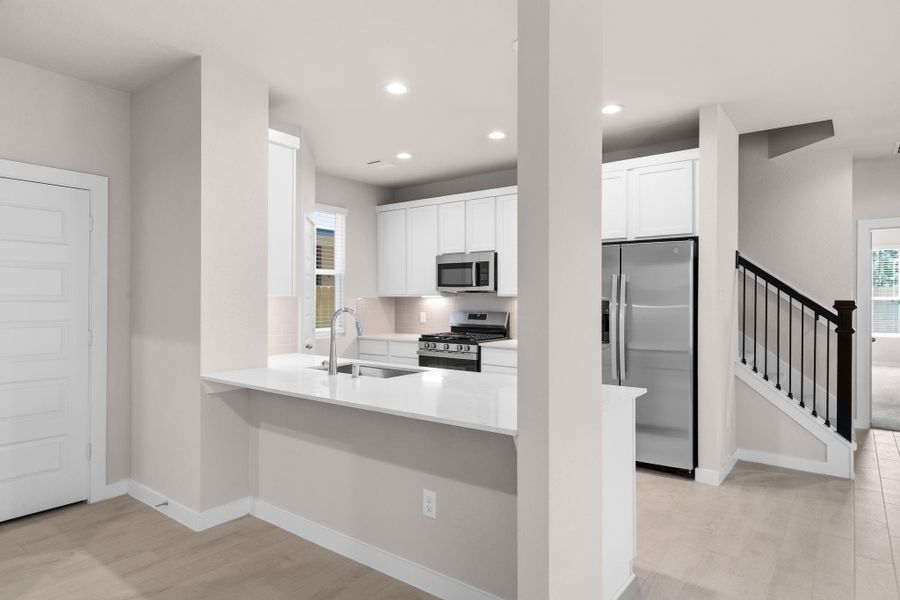 Furnished interior view inside a new home in Cypresswood Landing, Humble (Image 10).