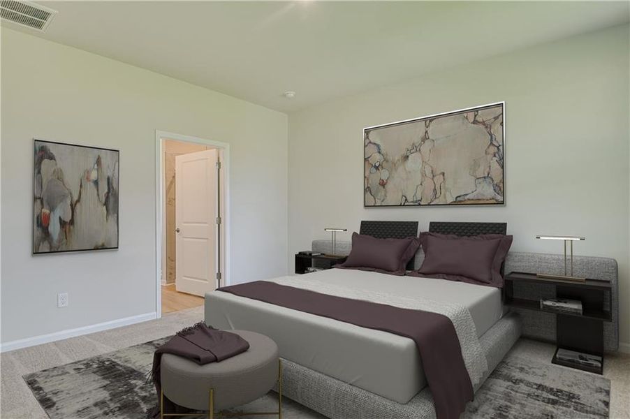 Furnished interior view inside a new home in Annsbury Park, Lilburn (Image 17).