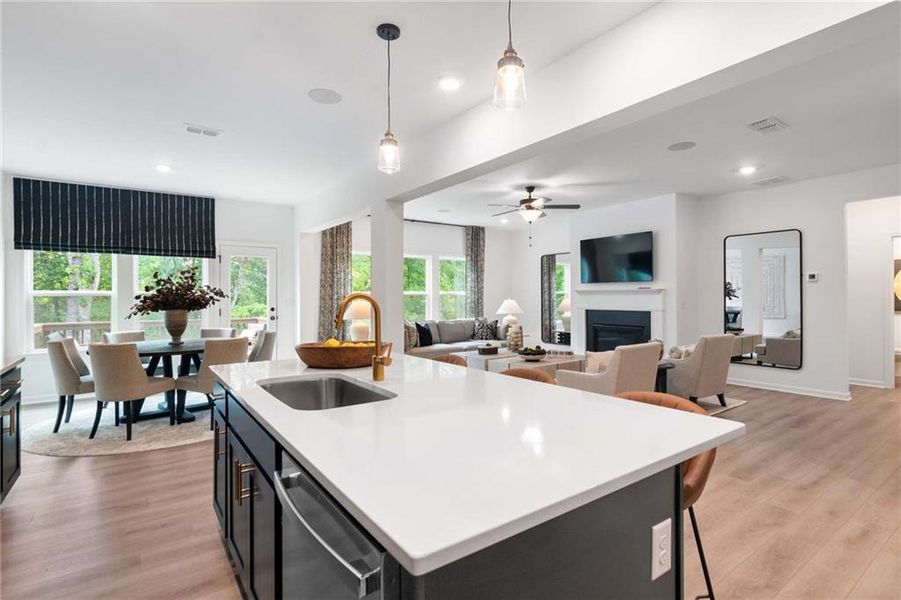 Furnished interior view inside a new home in Creekside, Dawsonville (Image 31). Furnished interior view inside a new home in Creekside, Dawsonville (Image 31).