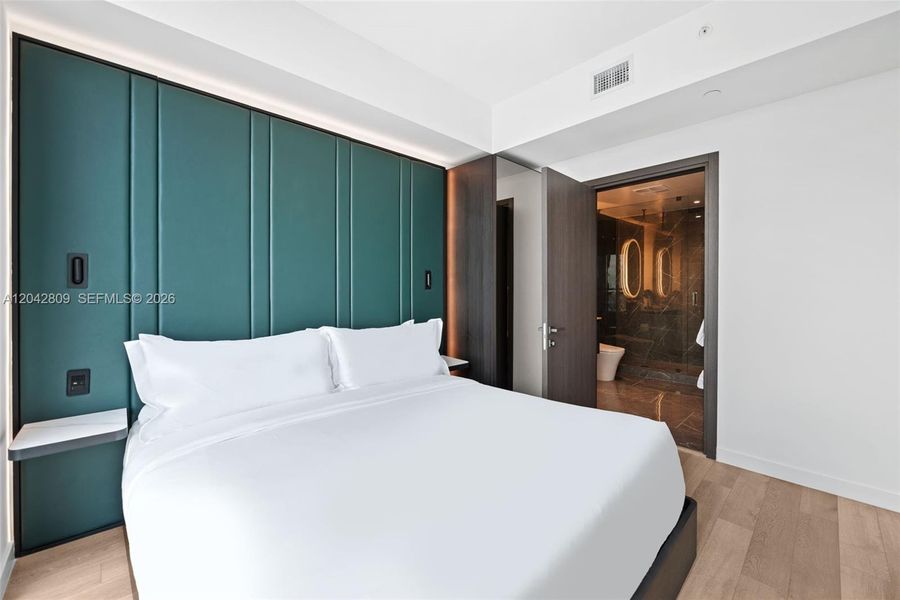 Furnished interior view inside a new home in , Miami (Image 11).