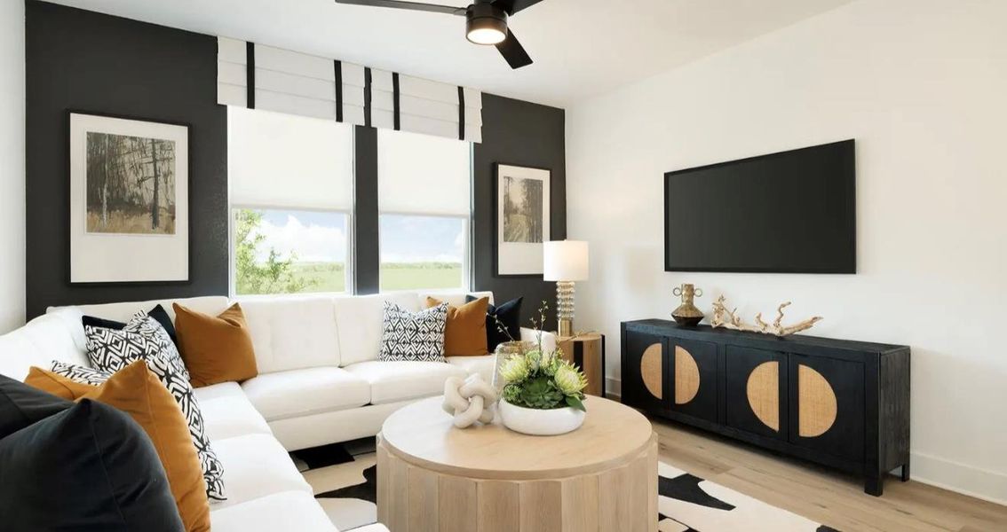 Furnished interior view inside a new home in , Kyle (Image 6).