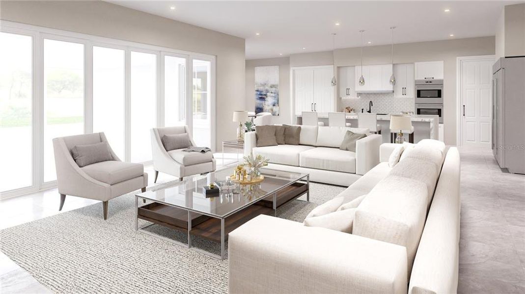 Furnished interior view inside a new home in , Tarpon Springs (Image 4). Furnished interior view inside a new home in , Tarpon Springs (Image 4).