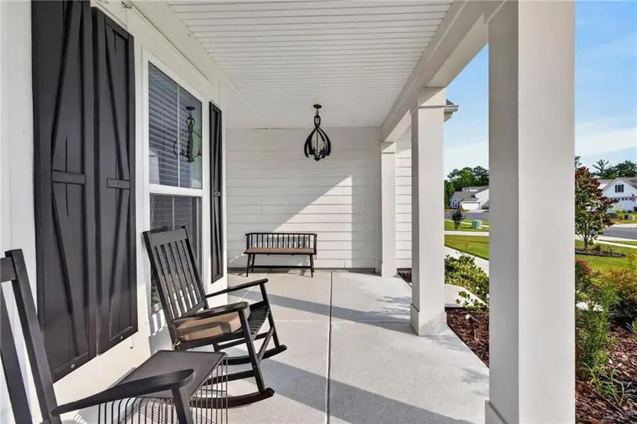 Exterior details and patio area of a home in , Richmond Hill (Image 3). Exterior details and patio area of a home in , Richmond Hill (Image 3).