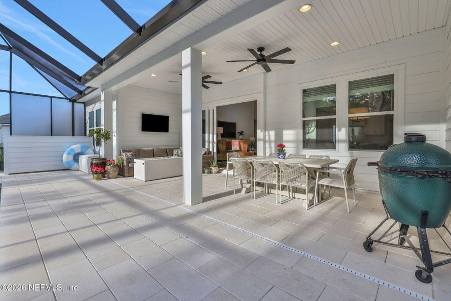 Exterior details and patio area of a home in Settler's Landing at Nocatee, Ponte Vedra (Image 32).