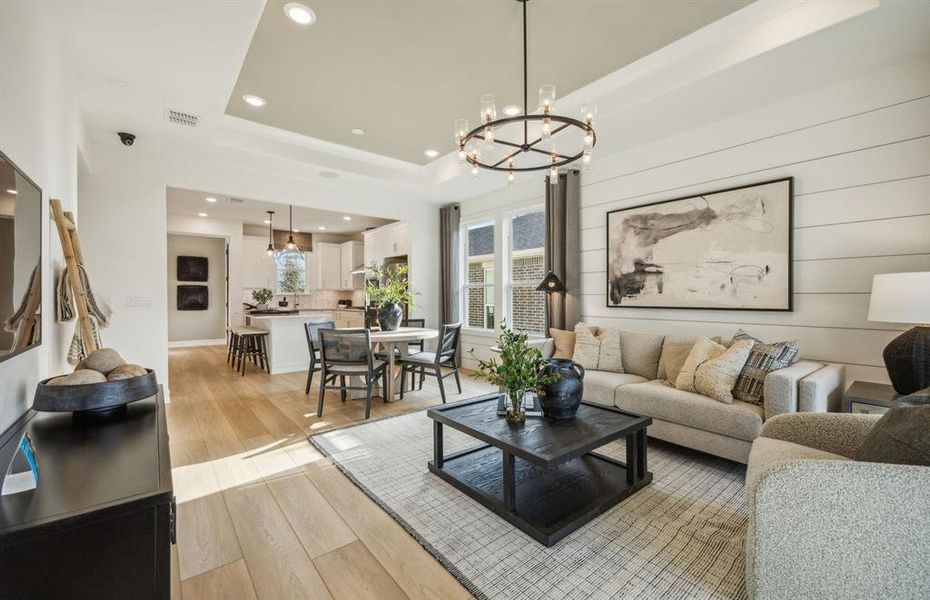 Gathering room with view of main living areas Gathering room with view of main living areas